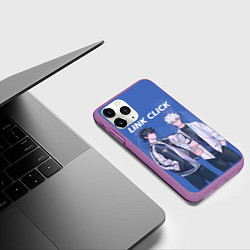 Чехол iPhone 11 Pro матовый Гуан Лу и Сяоши Чэн - Агенты времени, цвет: 3D-фиолетовый — фото 2