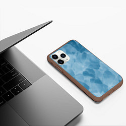 Чехол iPhone 11 Pro матовый Текстура льда, цвет: 3D-коричневый — фото 2