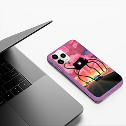 Чехол iPhone 11 Pro матовый Робокалипсис, цвет: 3D-фиолетовый — фото 2