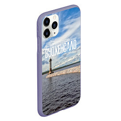 Чехол iPhone 11 Pro матовый Маяк на Ладоге, цвет: 3D-серый — фото 2