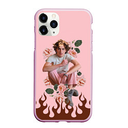 Чехол iPhone 11 Pro матовый Тимоти в огне, цвет: 3D-розовый