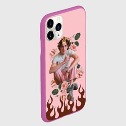 Чехол iPhone 11 Pro матовый Тимоти в огне, цвет: 3D-фиолетовый — фото 2
