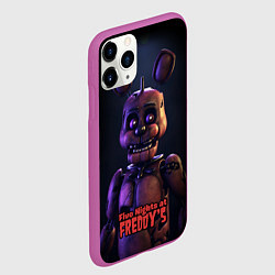Чехол iPhone 11 Pro матовый Five Nights at Freddys Bonnie, цвет: 3D-фиолетовый — фото 2
