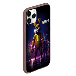 Чехол iPhone 11 Pro матовый Five Nights at Freddys horror, цвет: 3D-коричневый — фото 2