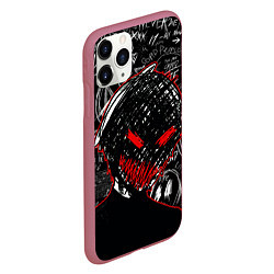 Чехол iPhone 11 Pro матовый Токийский гуль - Dead inside mood, цвет: 3D-малиновый — фото 2