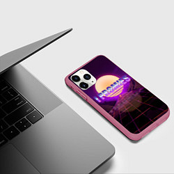 Чехол iPhone 11 Pro матовый Я Обещаю, цвет: 3D-малиновый — фото 2