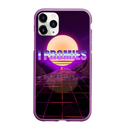 Чехол iPhone 11 Pro матовый Я Обещаю, цвет: 3D-фиолетовый
