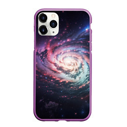 Чехол iPhone 11 Pro матовый Спиральная галактика в космосе