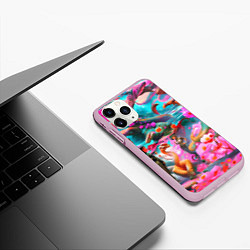 Чехол iPhone 11 Pro матовый Фантазия сон, цвет: 3D-розовый — фото 2