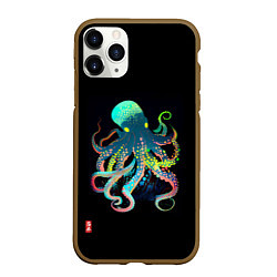 Чехол iPhone 11 Pro матовый Глубоководное Чудо, цвет: 3D-коричневый