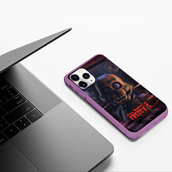 Чехол iPhone 11 Pro матовый Фреди Фнаф, цвет: 3D-фиолетовый — фото 2