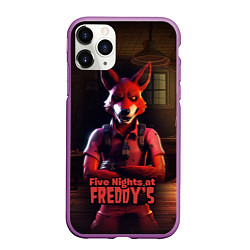 Чехол iPhone 11 Pro матовый Five Nights at Freddys Mangle, цвет: 3D-фиолетовый