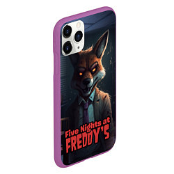 Чехол iPhone 11 Pro матовый Five Nights at Freddys Mangle, цвет: 3D-фиолетовый — фото 2