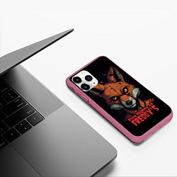 Чехол iPhone 11 Pro матовый Five Nights at Freddys Mangle, цвет: 3D-малиновый — фото 2