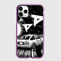 Чехол iPhone 11 Pro матовый Инициал Ди, цвет: 3D-фиолетовый