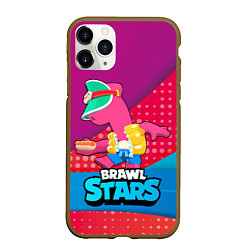 Чехол iPhone 11 Pro матовый Brawl Stars Doug, цвет: 3D-коричневый