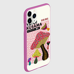 Чехол iPhone 11 Pro матовый Новые Грибы - Яёй Кусама, цвет: 3D-фиолетовый — фото 2