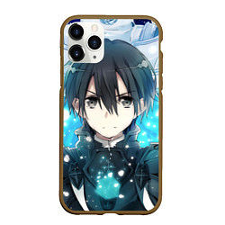 Чехол iPhone 11 Pro матовый Sword Art Online Кадзуто Киригая, цвет: 3D-коричневый