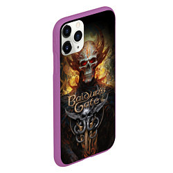 Чехол iPhone 11 Pro матовый Baldurs Gate 3 diablo, цвет: 3D-фиолетовый — фото 2