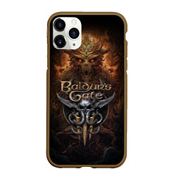 Чехол iPhone 11 Pro матовый Baldurs Gate 3 demon