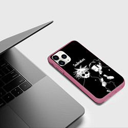 Чехол iPhone 11 Pro матовый Сатору Годжо и Гетто Сугуру - Магическая битва, цвет: 3D-малиновый — фото 2