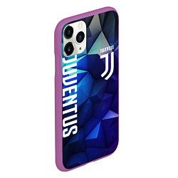 Чехол iPhone 11 Pro матовый Juventus logo blue, цвет: 3D-фиолетовый — фото 2