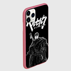Чехол iPhone 11 Pro матовый Просто Берсерк, цвет: 3D-малиновый — фото 2