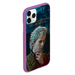 Чехол iPhone 11 Pro матовый Астарион и медведь, цвет: 3D-фиолетовый — фото 2