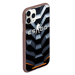 Чехол iPhone 11 Pro матовый CSGO объемная конструкция, цвет: 3D-коричневый — фото 2