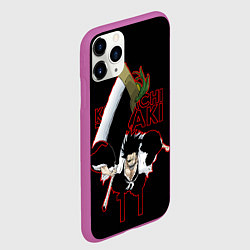 Чехол iPhone 11 Pro матовый Кенпачи Зараки - Блич, цвет: 3D-фиолетовый — фото 2