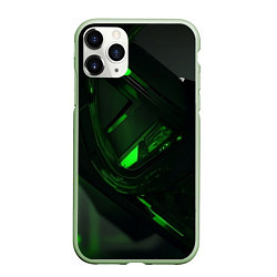 Чехол iPhone 11 Pro матовый Токсичная абстрактность, цвет: 3D-салатовый