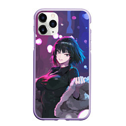 Чехол iPhone 11 Pro матовый Прекрасная Фубуки - One Punch Man, цвет: 3D-светло-сиреневый