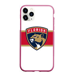 Чехол iPhone 11 Pro матовый Florida panthers - uniform - hockey