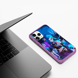 Чехол iPhone 11 Pro матовый Просто Джинкс - Лига легенд, цвет: 3D-фиолетовый — фото 2
