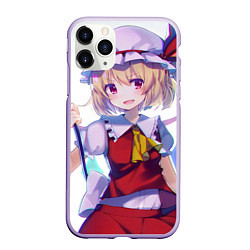 Чехол iPhone 11 Pro матовый Touhou Project Фландр Скарлет, цвет: 3D-светло-сиреневый