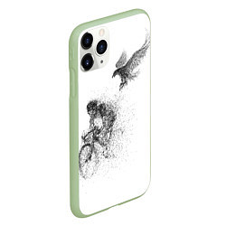 Чехол iPhone 11 Pro матовый Скорость,моя стихия, цвет: 3D-салатовый — фото 2