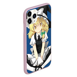 Чехол iPhone 11 Pro матовый Touhou Project Мариса Кирисаме, цвет: 3D-розовый — фото 2