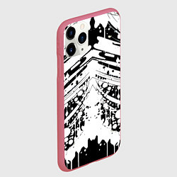 Чехол iPhone 11 Pro матовый Mirror abstraction - vogue, цвет: 3D-малиновый — фото 2