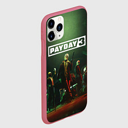 Чехол iPhone 11 Pro матовый Грабители Payday 3, цвет: 3D-малиновый — фото 2