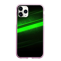 Чехол iPhone 11 Pro матовый Green line