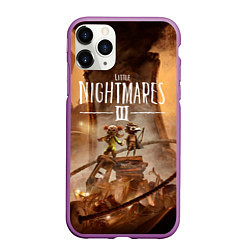 Чехол iPhone 11 Pro матовый Герои Little nightmares 3, цвет: 3D-фиолетовый