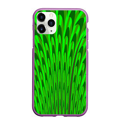 Чехол iPhone 11 Pro матовый Травяные стрелы, цвет: 3D-фиолетовый