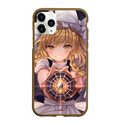 Чехол iPhone 11 Pro матовый Touhou Project Marisa Kirisame, цвет: 3D-коричневый