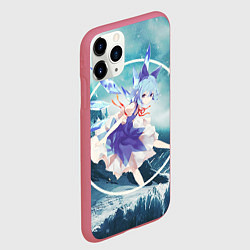 Чехол iPhone 11 Pro матовый Touhou Project Чирно, цвет: 3D-малиновый — фото 2