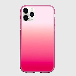 Чехол iPhone 11 Pro матовый Оттенки розового градиент, цвет: 3D-малиновый