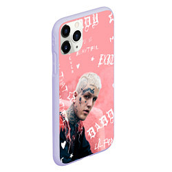 Чехол iPhone 11 Pro матовый Lil Peep тату розовый, цвет: 3D-светло-сиреневый — фото 2