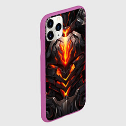Чехол iPhone 11 Pro матовый Огненный доспех рыцаря Elden Ring, цвет: 3D-фиолетовый — фото 2