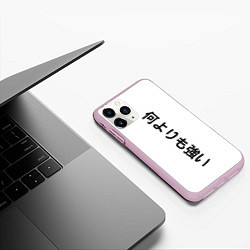 Чехол iPhone 11 Pro матовый Japony, цвет: 3D-розовый — фото 2