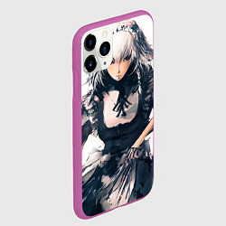 Чехол iPhone 11 Pro матовый Touhou Project Сакуя Izayoi, цвет: 3D-фиолетовый — фото 2