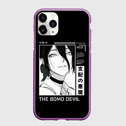Чехол iPhone 11 Pro матовый Резе модель - Человек бензопила, цвет: 3D-фиолетовый